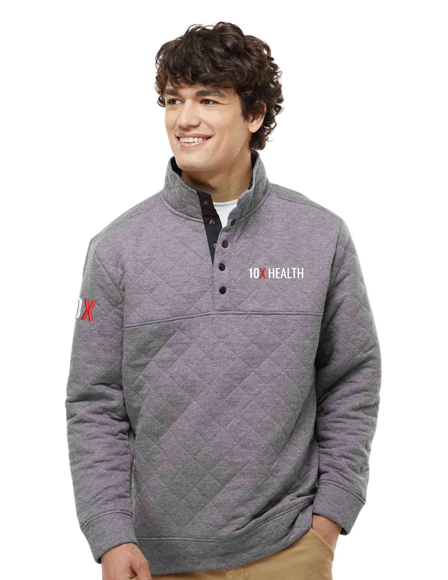 10X Health Quilted Snap Pullover - Image 3