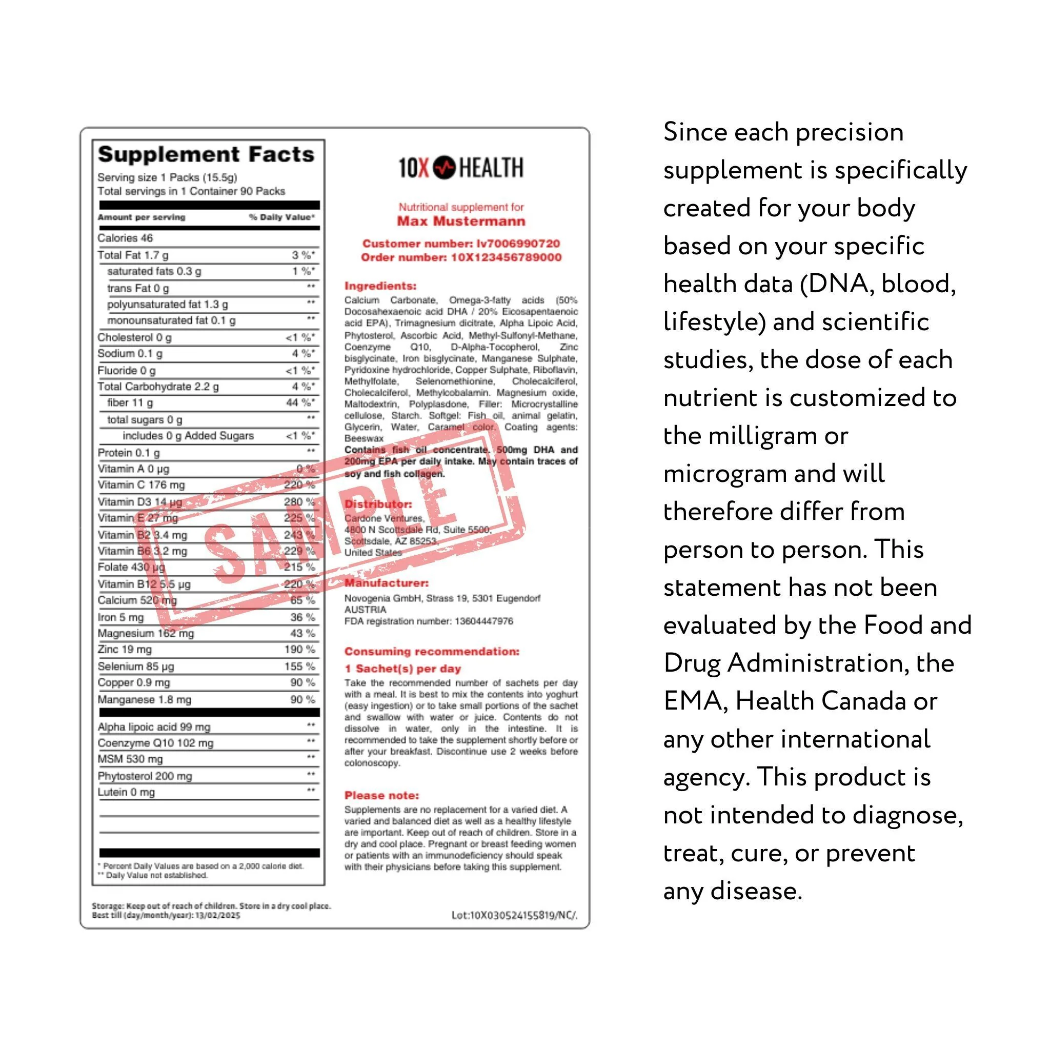10X Precision Nutrition Supplements - Image 2